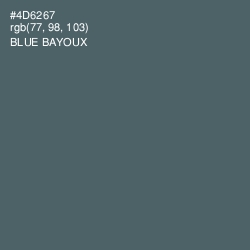 #4D6267 - Blue Bayoux Color Image
